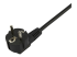 PXT101YEU2M - StarTech.com 2m (6ft) Computer Power Cord, 18AWG, EU Schuko to 2x C13 Power Cord, 10A 250V, Black Replacement AC Cord, TV/Monitor Power Cable, Schuko CEE 7/7 to IEC 60320 2x C13 Power Cord - Close up