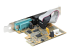 21050-PC-SERIAL-CARD - StarTech.com 2-Port PCI Express Serial Card, Dual Port PCIe to RS232 (DB9) Serial Interface Card, 16C1050 UART, Standard or Low Profile Brackets, COM Retention, For Windows & Linux - Right-angle