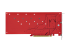 QUAD-M2-PCIE-CARD-B - StarTech.com Quad M.2 PCIe Adapter Card, x16 Quad NVMe or AHCI M.2 SSD to PCI Express 4.0, Up to 7.8GBps/Drive, For 2242/2260/2280/22110mm PCIe M-Key M2 SSDs, Bifurcation Required - Back