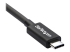 TBLT3MM2M - StarTech 2m (6.6ft) Thunderbolt 3 Cable, 20Gbps, 100W PD, 4K Video, Thunderbolt-Certified, Compatible w/ TB4/USB 3.2/DisplayPort - Close up