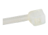 CBMZT4NK - Startech 10cm(4") Cable Ties, 2mm(1/16") wide, 22mm(7/8") Bundle Diameter, 8kg(18lb) Tensile Strength, Nylon Self Locking Zip Ties with Curved Tip, 94V-2/UL Listed, 1000 Pack, White - Close up