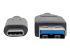 U428-006 - Eaton Tripp Lite Series USB-C to USB-A Cable (M/M), USB 3.2 Gen 1 (5 Gbps), Thunderbolt 3 Compatible, 6 ft. (1.83 m) - Close up