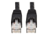 N261-025-BK - Eaton Tripp Lite Series Cat6a 10G Snagless UTP Ethernet Cable (RJ45 M/M), Black, 25 ft. (7.62 m) - Close up