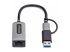 U2GA-USB-C-ETHERNET - StarTech.com 2.5GbE USB-C to Ethernet Adapter with USB-A Converter - Front