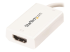 CDP2HDUCPW - StarTech.com USB C to HDMI 2.0 Adapter with Power Delivery, 4K 60Hz USB Type-C to HDMI Display/Monitor Video Converter, 60W PD Pass-Through Charging Port, Thunderbolt 3 Compatible, White - Close up