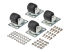 SRCASTER - Eaton Tripp Lite Series SmartRack Rolling Caster Kit, 4 pack - Front
