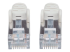 740678 - Intellinet Network Patch Cable, Cat7 Cable/Cat6A Plugs, 1m, Grey, Copper, S/FTP, LSOH / LSZH, PVC, RJ45, Gold Plated Contacts, Snagless, Booted, Lifetime Warranty, Polybag - Close up