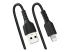 RUSB2ALT50CMBC - StarTech.com 50cm (20in) USB to Lightning Cable, MFi Certified, Coiled iPhone Charger Cable, Black, Durable and Flexible TPE Jacket Aramid Fiber, Heavy Duty Coil Charging Cable - Close up