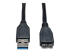 U326-006-BK - Eaton Tripp Lite Series USB 3.0 SuperSpeed Device Cable (A to Micro-B M/M) Black, 6 ft. (1.83 m) - Front