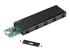 SM2E1BMU31C - Startech USB-C 10Gbps to M.2 NVMe or M.2 SATA SSD Enclosure, External M.2 PCIe/SATA NGFF SSD Enclosure, Portable Aluminum Case, USB Type-C & USB-A Host Cables, For 2230/2242/2260/2280 - Inside