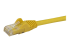 N6PATC10MYL - StarTech.com 10m CAT6 Ethernet Cable, 10 Gigabit Snagless RJ45 650MHz 100W PoE Patch Cord, CAT 6 10GbE UTP Network Cable w/Strain Relief, Yellow, Fluke Tested/Wiring is UL Certified/TIA - Close up
