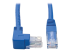 N204-001-BL-UP - Eaton Tripp Lite Series Cat6 Patch Cable Up-Angled Gigabit RJ45 UTP Molded M/M Blue 1ft - Front