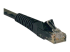 N201-010-BK - Eaton Tripp Lite Series Cat6 Gigabit Snagless Molded (UTP) Ethernet Cable (RJ45 M/M), PoE, Black, 10 ft. (3.05 m) - Left-angle
