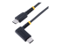 R2CCR-30C-USB-CABLE - StarTech.com 1ft (30cm) USB C Charging Cable Right Angle, 60W PD 3A, Heavy Duty Fast Charge USB-C Cable, USB 2.0 Type-C, Durable and Rugged Aramid Fiber, S20/iPad/Pixel - Right-angle