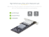 P041GI-NETWORK-CARD - StarTech.com 4-Port GbE SFP Network Card, PCIe 2.0 x2, Intel I350-AM4 4x 1GbE Controller, 1000BASE Copper/Fiber Optic, Quad-Port Gigabit Ethernet NIC, Desktop/Server Backplanes - Back