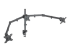 461658 - Manhattan Monitor Mount with Center Mount and Double-Link Swing Arms - Left-angle
