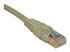 N002-001-GY - Eaton Tripp Lite Series Cat5e 350 MHz Molded (UTP) Ethernet Cable (RJ45 M/M), PoE - Left-angle