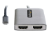 MST14CD122HD - StarTech.com USB-C to Dual HDMI MST HUB, Dual HDMI 4K 60Hz, USB Type C Multi Monitor Adapter for Laptop w/ 1ft (30cm) cable, DP 1.4 Multi-Stream Transport Hub, USB Type C to 2x HDMI Ports - Close up