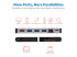 U442-DOCK5D-GY - Eaton Tripp Lite Series USB C Docking Station USB Hub 4k w/ HDMI, Gbe Gigabit Ethernet, SD Card Reader, PD Charging - Multi-angle