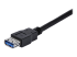 USB3SEXT1MBK - StarTech.com 1m Black SuperSpeed USB 3.0 Extension Cable A to A - Close up