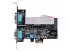 2S232422485-PC-CARD - StarTech.com 2-Port Serial PCIe Card, Dual-Port PCI Express to RS232/RS422/RS485 (DB9) Serial Card, Low-Profile Brackets Incl., 16C1050 UART, TAA-Compliant, Windows/Linux, TAA Compliant - Front