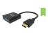 TC-HDMIVGA/BL - VISION Professional - Adapter - Right-angle