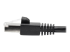 N262-001-BK - Eaton Tripp Lite Series Cat6a 10G Snagless Shielded STP Ethernet Cable (RJ45 M/M), PoE, Black, 1 ft. (0.31 m) - Close up