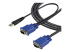 SVECONUS10 - StarTech 10 ft Ultra Thin USB VGA 2-in-1 KVM Cable - Right-angle