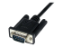 SCNM9FM1MBK - StarTech.com 1m Black DB9 RS232 Serial Null Modem Cable F/M - Right-angle