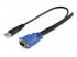 SVECONUS6 - StarTech.com 6 ft Ultra-Thin USB 2-in-1 KVM Cable - Close up