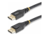 DP14A-15M-DP-CABLE - StarTech.com 50ft (15m) VESA-Certified Active DisplayPort 1.4 Cable, DP8K w/HBR3/HDR10/MST/DSC 1.2/HDCP 2.2, 8K 60Hz, 4K 120Hz Video - Right-angle