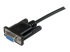 SCNM9FF2MBK - StarTech.com 2m Black DB9 RS232 Serial Null Modem Cable F/F - Right-angle