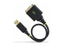 1P1FFC-USB-SERIAL - StarTech 1ft (30cm) USB to Serial Adapter Cable, COM Retention, RS232 - Front