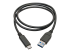 U428-C03-G2 - Eaton Tripp Lite Series USB-C to USB-A Cable (M/M), USB 3.2 Gen 2 (10 Gbps), USB-IF Certified, Thunderbolt 3 Compatible, 3 ft. (0.91 m) - Front