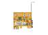 11050-PC-SERIAL-CARD - StarTech.com PCI Express Serial Card, PCIe to RS232 (DB9) Serial Interface Card, PC Serial Card with 16C1050 UART, Standard or Low Profile Brackets, COM Retention, For Windows & Linux - Back