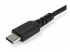 RUSB2CC1MB - StarTech.com 1m USB C Charging Cable, Durable Fast Charge & Sync USB 2.0 Type C to USB C Laptop Charger Cord, TPE Jacket Aramid Fiber M/M 60W Black, Samsung S10, S20 iPad Pro MS Surface - Close up