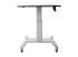 STSCART - Startech Mobile Standing Desk, Portable Sit Stand Ergonomic Height Adjustable Cart on Wheels, Rolling Computer/Laptop Workstation Table w/ Locking One-Touch Lift for Teachers/Student - Front
