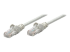 340427 - Intellinet Network Patch Cable, Cat6, 0.5m, Grey, CCA, U/UTP, PVC, RJ45, Gold Plated Contacts, Snagless, Booted, Lifetime Warranty, Polybag - Right-angle