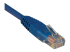 N002-002-BL - Eaton Tripp Lite Series Cat5e 350 MHz Molded (UTP) Ethernet Cable (RJ45 M/M), PoE - Left-angle