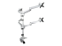 ARMQUADPS - StarTech.com Desk Mount Quad Monitor Arm, Premium Articulating VESA 4 Monitor Mount 2x2 up to 27", Ergonomic Height Adjustable Pole Mount, Tilt/Swivel/Rotate, C-Clamp/Grommet, Silver - Back