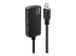 43159 - Lindy USB 3.0 Active Extension Pro 4 Port Hub - Left-angle