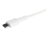 RUSBCLTMM1MW - StarTech.com (1m) Durable White USB-C to Lightning Cable, Heavy Duty Rugged Aramid Fiber USB Type A to Lightning Charger/Sync Power Cord, Apple MFi Certified iPad/iPhone 12 Pro Max - Close up