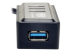 U360-004-MINI - Tripp Lite Portable 4-Port USB 3.0 SuperSpeed Mini Hub with Built In Cable - Close up