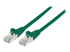 735223 - Intellinet Network Patch Cable, Cat6, 0.5m, Green, Copper, S/FTP, LSOH / LSZH, PVC, RJ45, Gold Plated Contacts, Snagless, Booted, Lifetime Warranty, Polybag - Right-angle