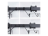 3M1A3SG-MONITOR-ARM - Startech Crossbar Triple Monitor Desk Mount, VESA 75x75/100x100 - Close up