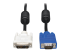 P556-006 - Eaton Tripp Lite Series DVI to VGA High-Resolution Adapter Cable with RGB Coaxial (DVI-A to HD15 M/M), 6 ft. (1.8 m) - Front