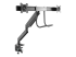 ARMSLMBARDUO - StarTech.com Desk Mount Dual Monitor Arm, Ergonomic Dual Monitor VESA Mount for 32" 17.6lbs (8kg) Displays, Crossbar Handle for Synchronized Full Motion, Height Adjustable, C-Clamp/Grommet - Left-angle