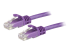 N6PATC15MPL - Startech 15m CAT6 Ethernet Cable, 10 Gigabit Snagless RJ45 650MHz 100W PoE Patch Cord, CAT 6 10GbE UTP Network Cable w/Strain Relief, Purple, Wiring is UL Certified/TIA - Right-angle
