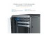 RK1836BKF - StarTech.com 18U 19" Server Rack Cabinet, 4 Post Adjustable Depth (6-32")Locking Knock Down Network/Computer Equipment Enclosure, Mobile with Glass Door & Casters, HP ProLiant ThinkServer - Close up