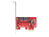 2P6G-PCIE-SATA-CARD - Startech SATA PCIe Card, 2 Port PCIe SATA Expansion card, 6Gbps SATA Card, Full/Low Profile, PCI Express to SATA Adapter, ASM1061 Non-Raid SATA Controller Card - Front